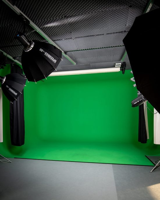 Hieko Filmsin green screen -virtuaalistudio Vantaalla